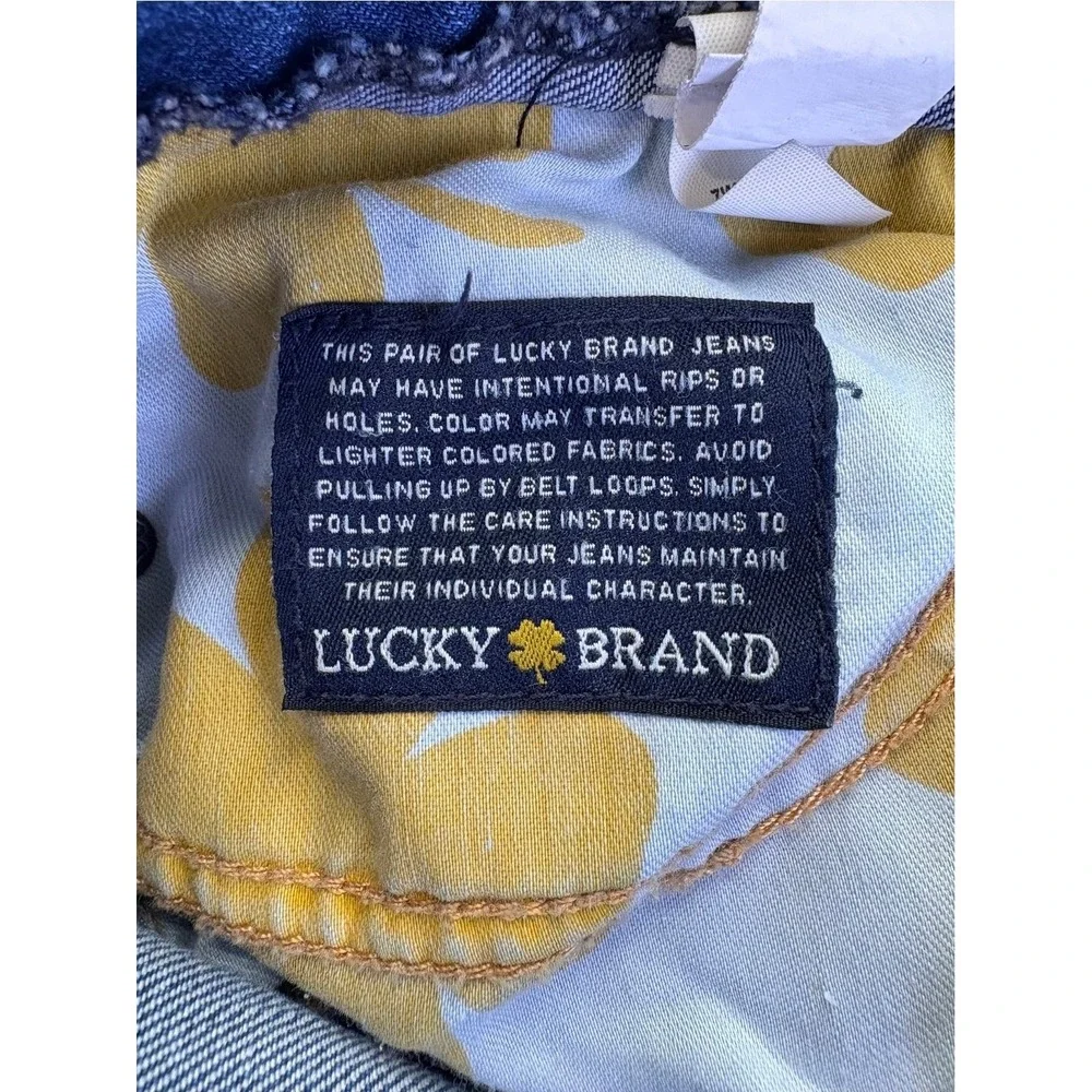 Lucky Brand Sweet Jean Crop Medium Wash Denim Jeans Womens Size 8 29 Mid Rise